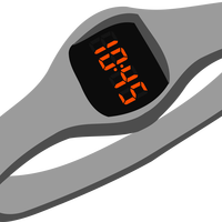 Digital Wristwatch Vector Clipart
