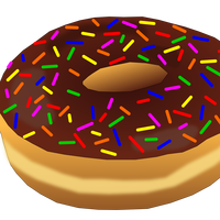 Donut with rainbow sprinkles