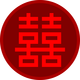 Double Happiness Chinese Symbol Vector graphic