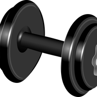 Dumbbells vector clipart