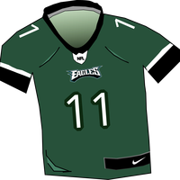 Eagles NFL Jersey Vector Clipart