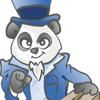 Election Panda vector clipart