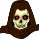 Evil Hooded Skull vector clipart