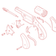 Exploded Gun Part vector files