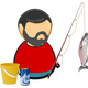 Fisherman and Angler Vector Clipart