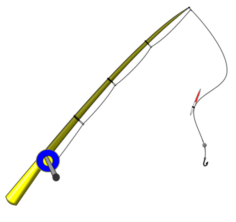 Fishing Rod Vector Clipart image - Free stock photo - Public Domain