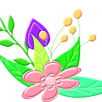 Floral Design Vector Clipart