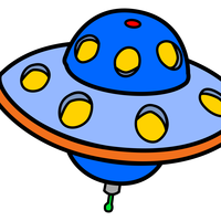 Flying Saucer UFO vector clipart