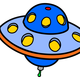 Flying Saucer UFO vector clipart