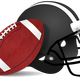 Football and Helmet vector file