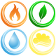 Four Elements Vector Graphic