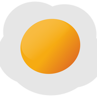 Fried Egg Vector Clipart