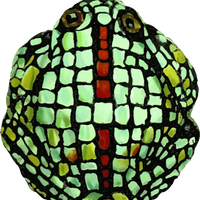 Frog made of tiles vector file