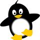 Funny little penguin vector clipart