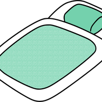 Futon Bed vector clipart
