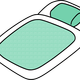 Futon Bed vector clipart