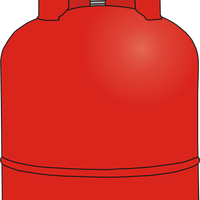 Gas Bottle Vector Clipart