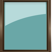 Glass Picture Frame Vector Clipart