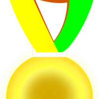 Gold Medal Vector Clipart