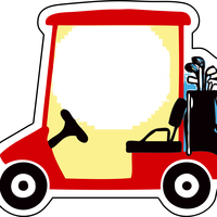 Golf Cart Vector Clipart