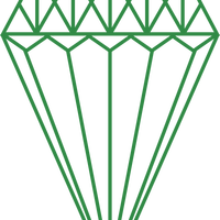 Green Diamond Vector Clipart