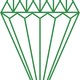 Green Diamond Vector Clipart