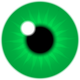 Green Iris Vector Clipart
