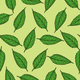 Green Leaves Pattern vector clipart