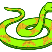 Green Snake Vector Clipart