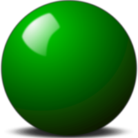Green Snooker Ball vector clipart