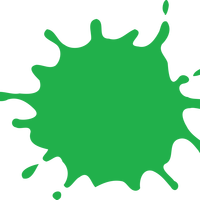 Green Splat Vector Clipart