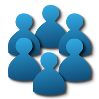 Group of members users icon
