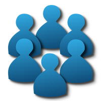 Group of members users icon