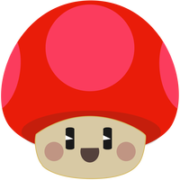 Happy Mushroom vector clipart