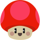 Happy Mushroom vector clipart