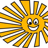 Happy Sun vector clipart