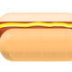 Hot Dog with Mustard Vector Clipart