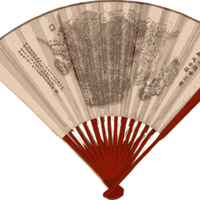 Japanese Fan Vector Clipart