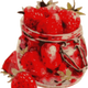 Jar Overflowing with Strawberry vector clipart