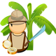 Jungle Explorer Vector Clipart