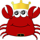 King Crab Cartoon vector files