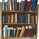 Library Book Cart Vector Graphic