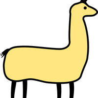 Llama Vector Clipart