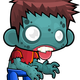 Male Zombie Vector Clipart