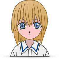 Manga Girl Vector Clipart