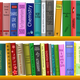 Many Books on the shelf Vector Clipart