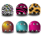Many different Pacmans vector clipart