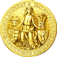 Medieval Coin Design Vector Clipart