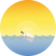 Message in a Bottle Vector Art