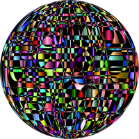 Multi-Colored Disco Ball